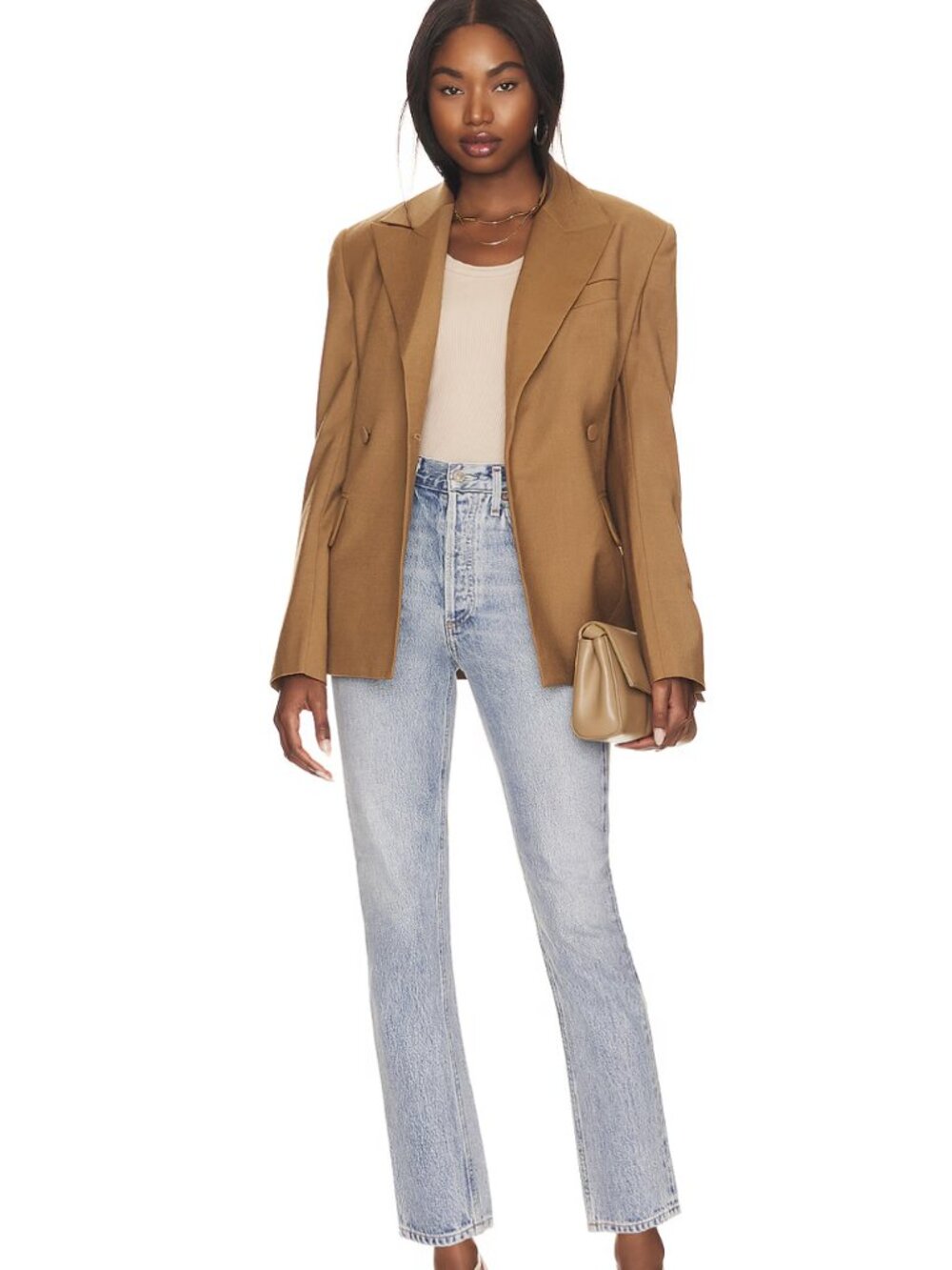 Agolde Riley High Rise Straight Crop Jeans - Picture 2 of 5